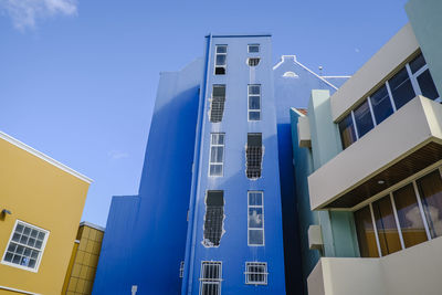 Low angle view of modern building against sky