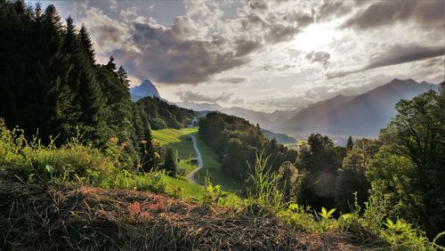 Scenic view of landscape against sky