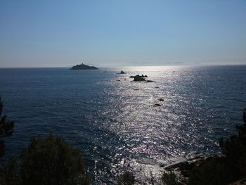 Scenic view of sea against sky