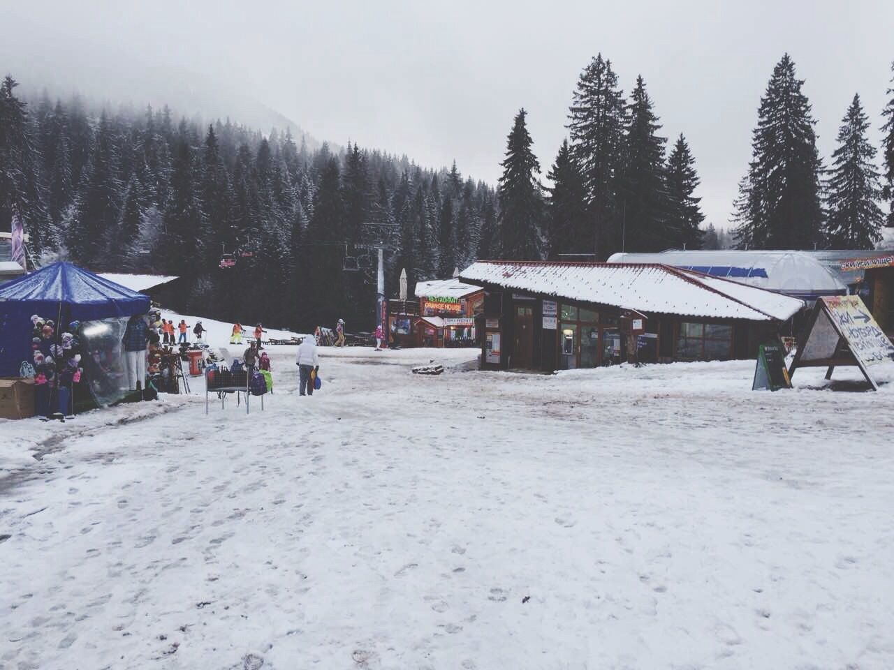 VIEW OF SNOW COVERED LANDSCAPE