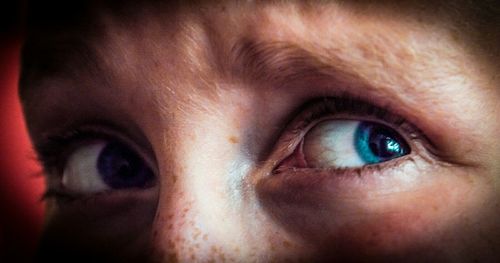Extreme close up of woman eye