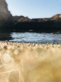 Surface level of sea against sky