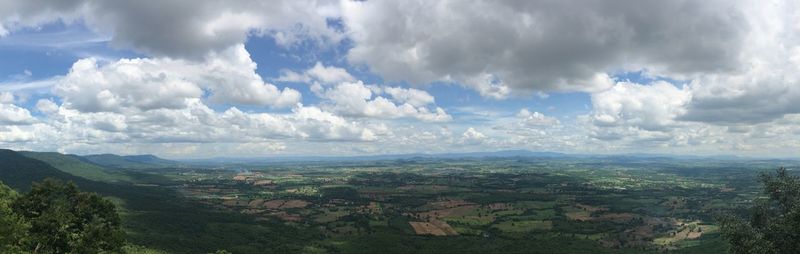 Panoramic view of landscape against sky