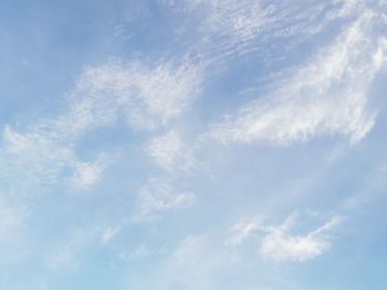 Low angle view of clouds in sky