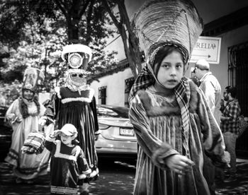 Children in traditional clothing