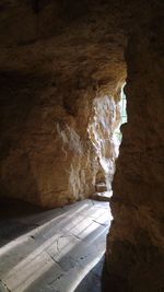 Rock formations in cave