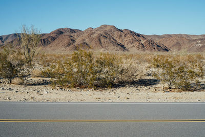 Scenic view of landscape against clear sky