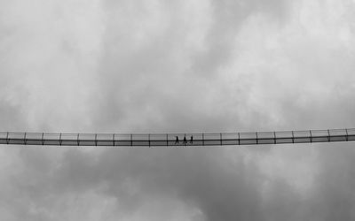 Low angle view of bridge against sky