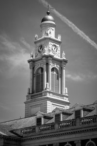 Low angle view of building against sky