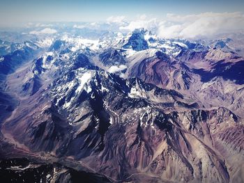 Scenic view of mountain range