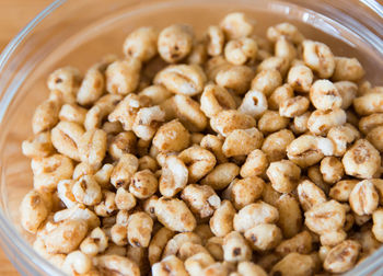 Close-up of breakfast cereals in bowl