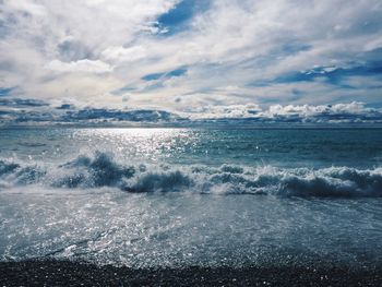 Scenic view of sea against sky