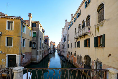 Canal amidst buildings in city