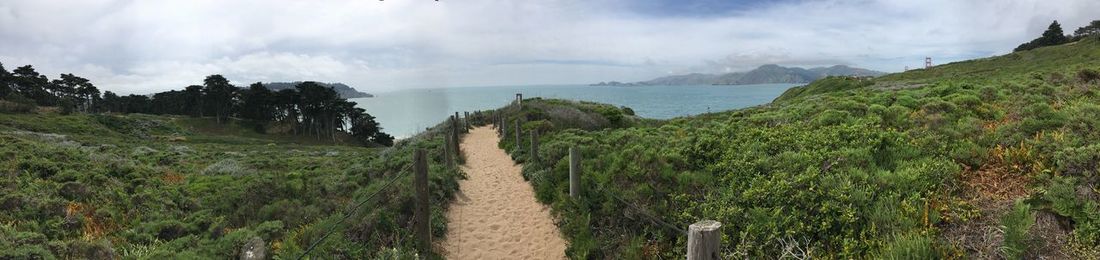 Panoramic shot of sea against sky