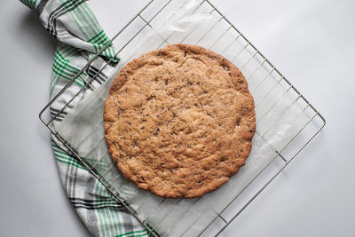 Directly above shot of cookies on table