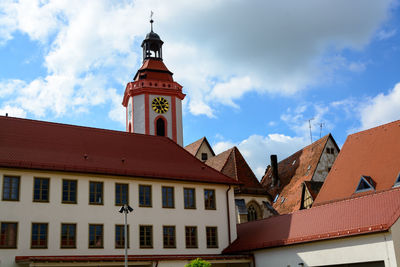 Low angle view of building against sky