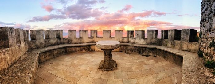 Panoramic shot of built structure against sky