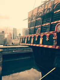 Low angle view of buildings against sky