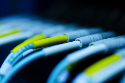 Close-up of network cables
