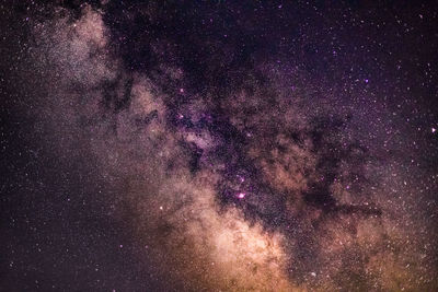 Full frame shot of star field at night