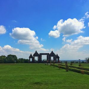 Ratu boko ruins against sky