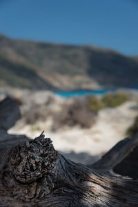 Close-up of volcanic mountain