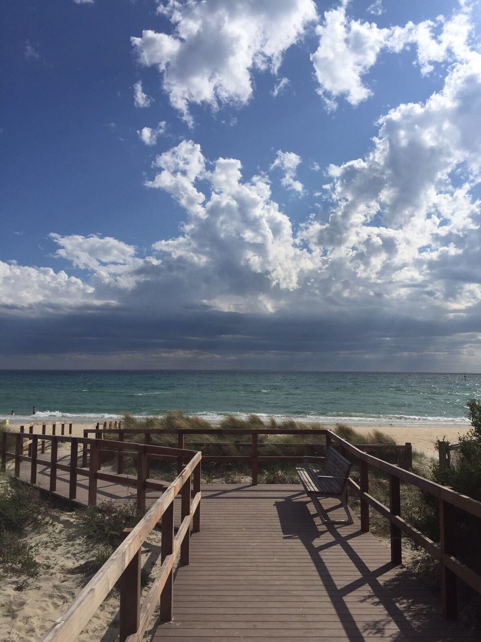 BEACH AGAINST SKY