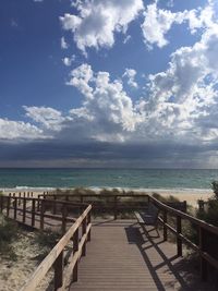 Scenic view of sea against sky