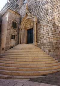 Low angle view of old building