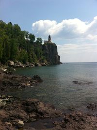 Scenic view of sea against sky