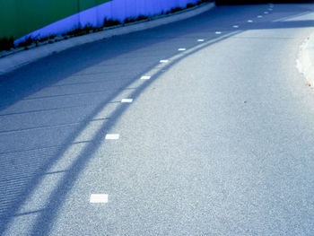Surface level of road in city