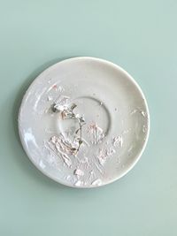 Directly above shot of empty plate on table