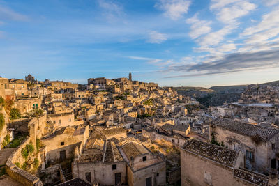 Residential district seen from sasso caveoso