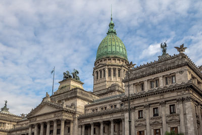 Low angle view of historical building