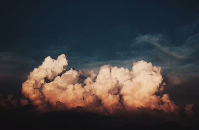 Scenic view of vapor trail in sky