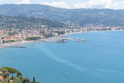 Aerial view of diano marina