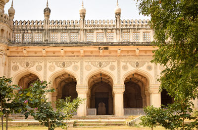 Low angle view of historical building