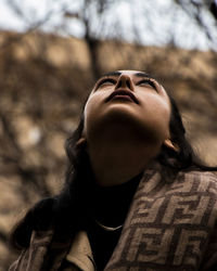 Young woman looking away