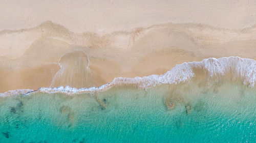 Aerial view of sea shore