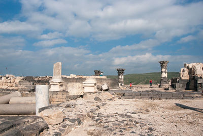 Old ruins against sky