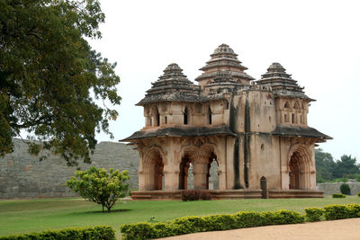 View of historical building against clear sky