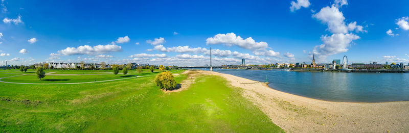Panoramic view of sea against sky