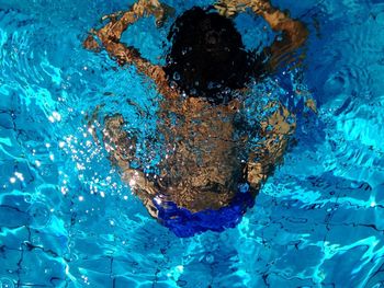 Close-up of swimming pool