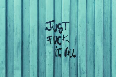 Just fuck it all text on cargo container