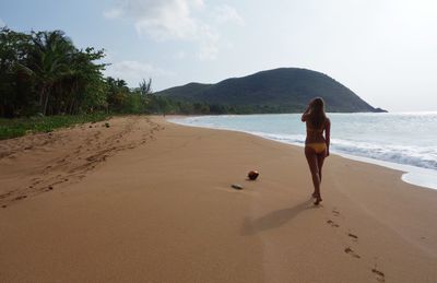 Tourists on beach