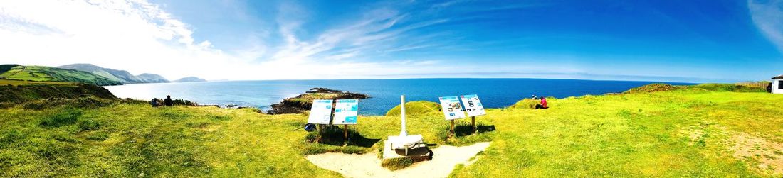 Panoramic view of sea against sky