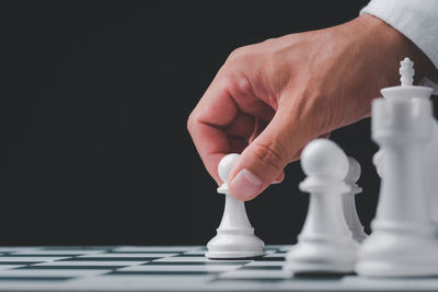 Full frame shot of chess pieces