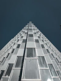 Low angle view of modern building against sky