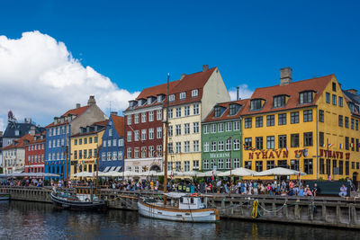 The famous nyhavn in copenhagen