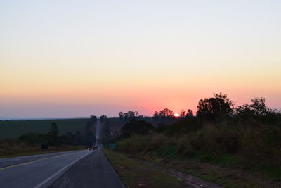 Road passing through landscape